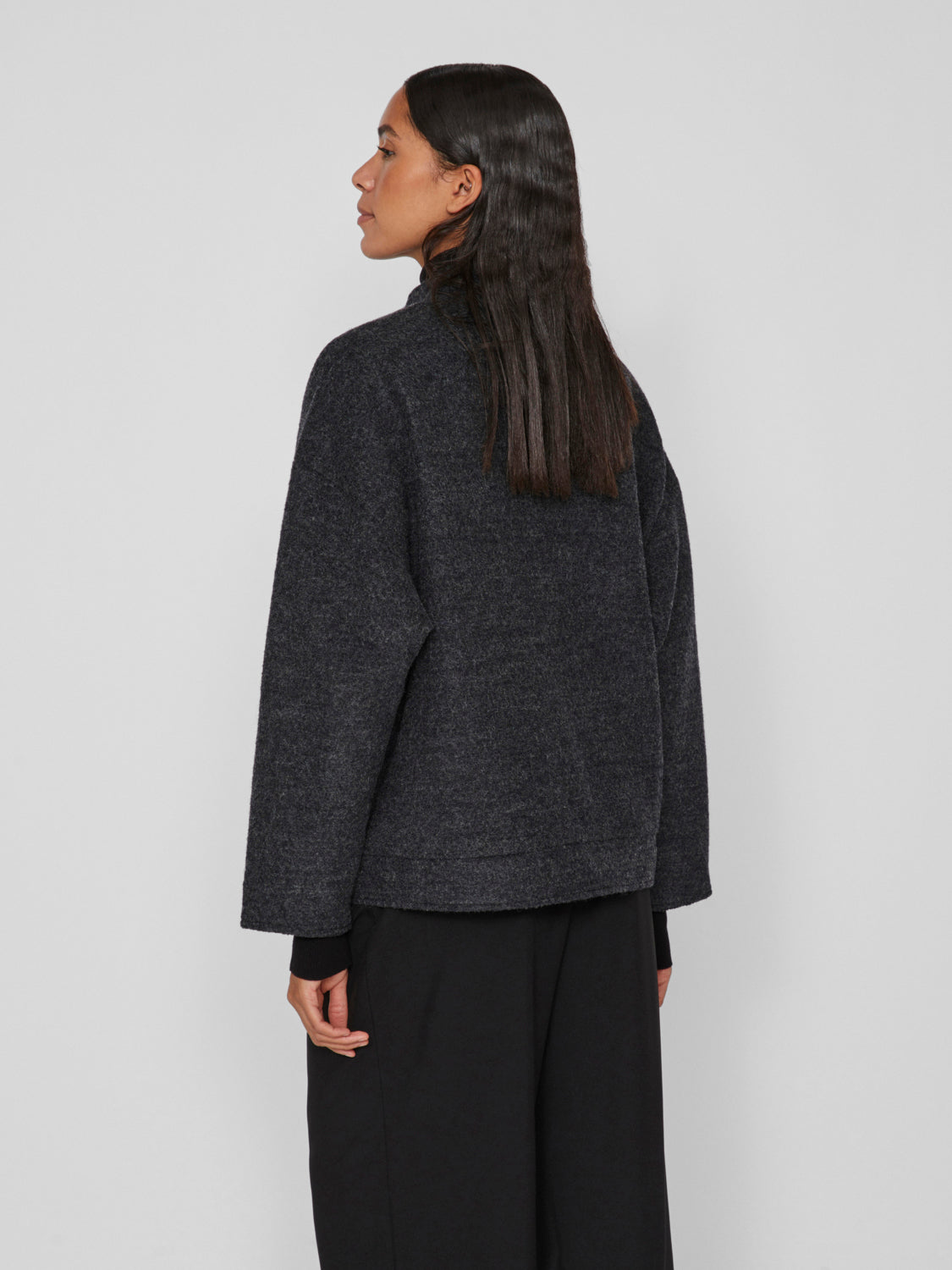 VICECILIE Jacket - Dark Grey Melange